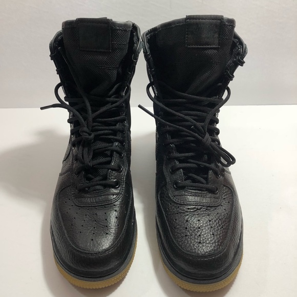 Nike SF AF1 # 864024 001 Black & Gum Bottom High - Picture 4 of 8